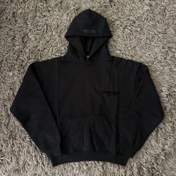 🔥 ESSENTIALS BLACK HOODIE – XXL – FEAR OF GOD (NEW)