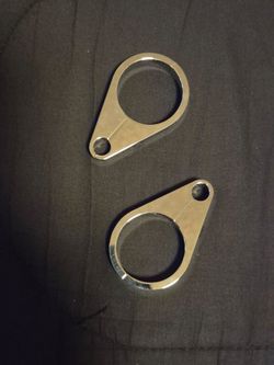 1 Pair Chrome Cable Clamps