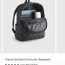 Transit Quilted Commuter Backpack