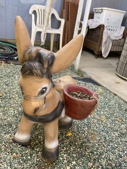 Burro Planter Concrete Yard Art