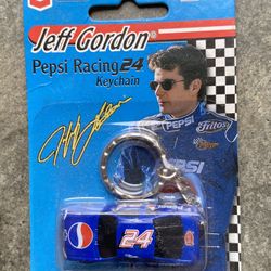 Nascar Jeff Gordon Pepsi Keychain 