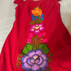 Vestido Mexicano Virdado Está Muy Bonito Solo Que No Es Mi Talla