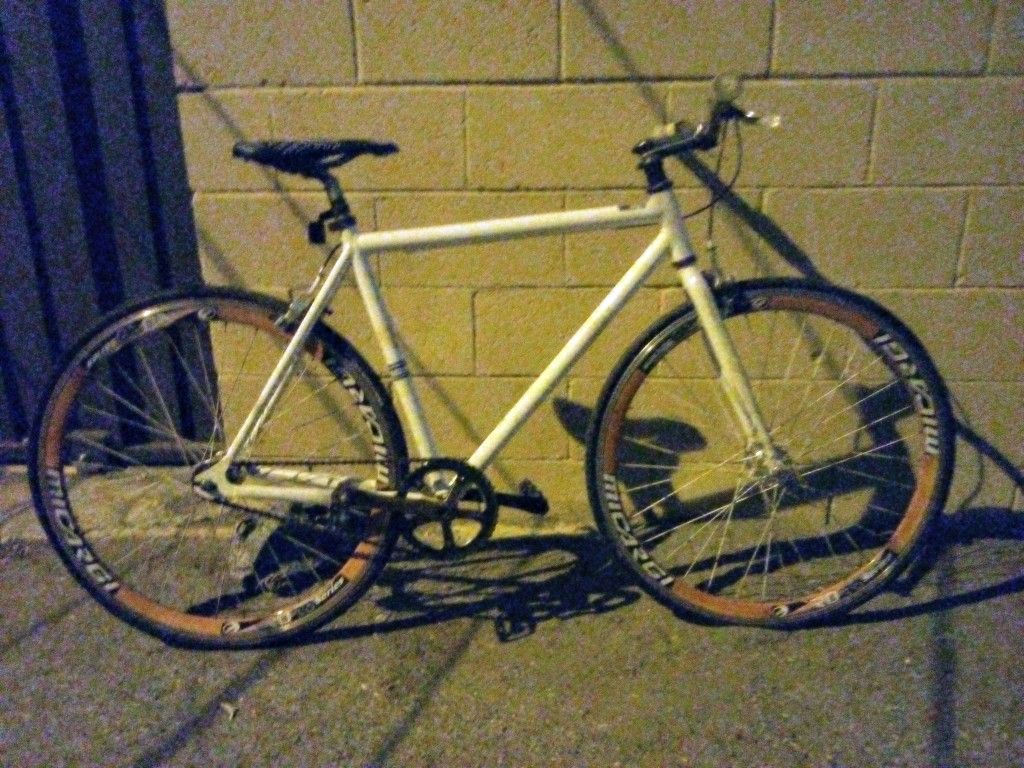 White Fixie Bike