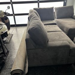 Living Space Sofa Couch Grey