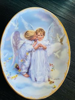 1999 Sandra Kuck Ángel Collectors Plate 9” Tall