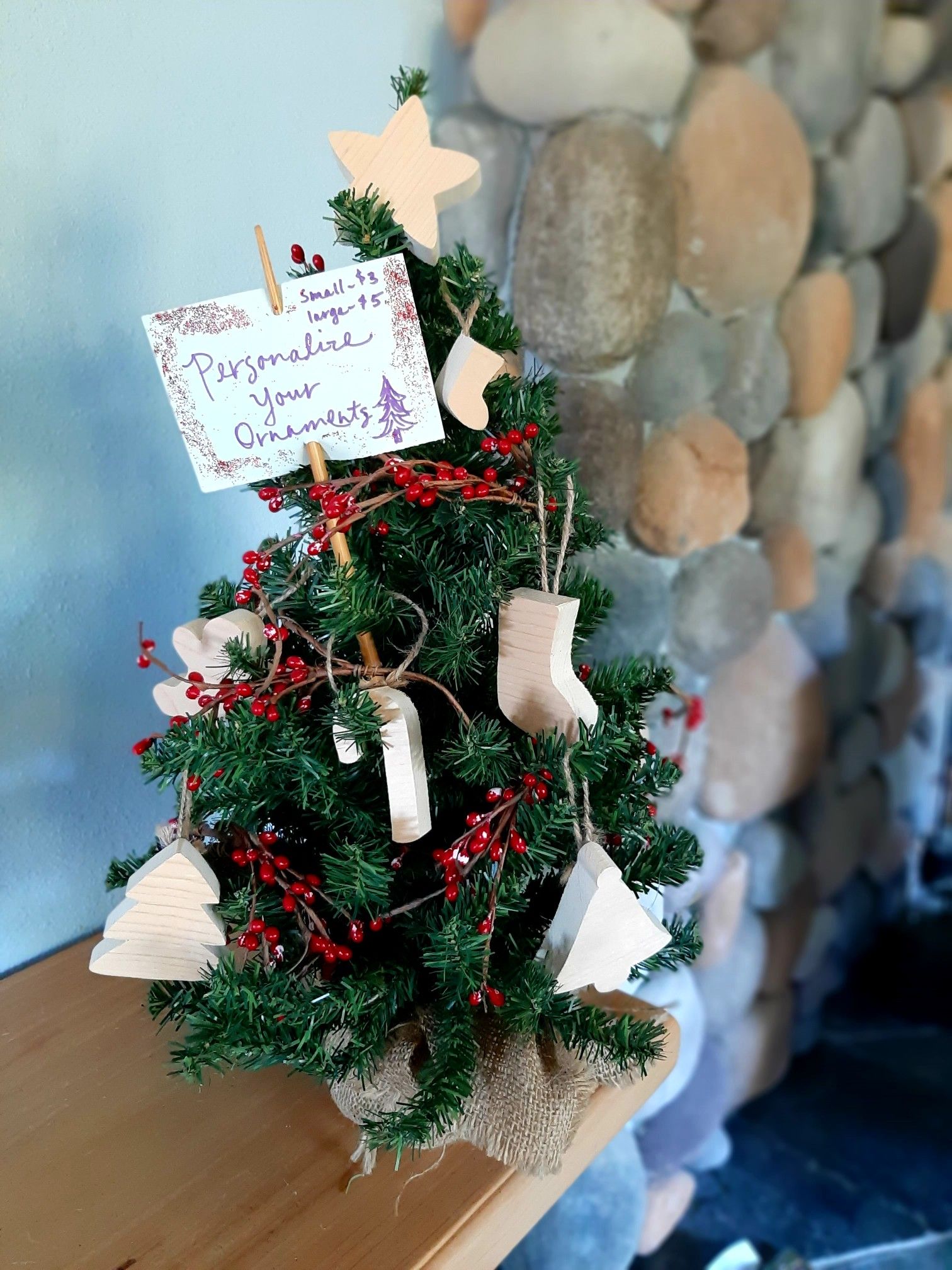 wooden ornaments