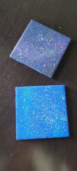 Handmade Galaxy Mug Coasters (Set of 2)