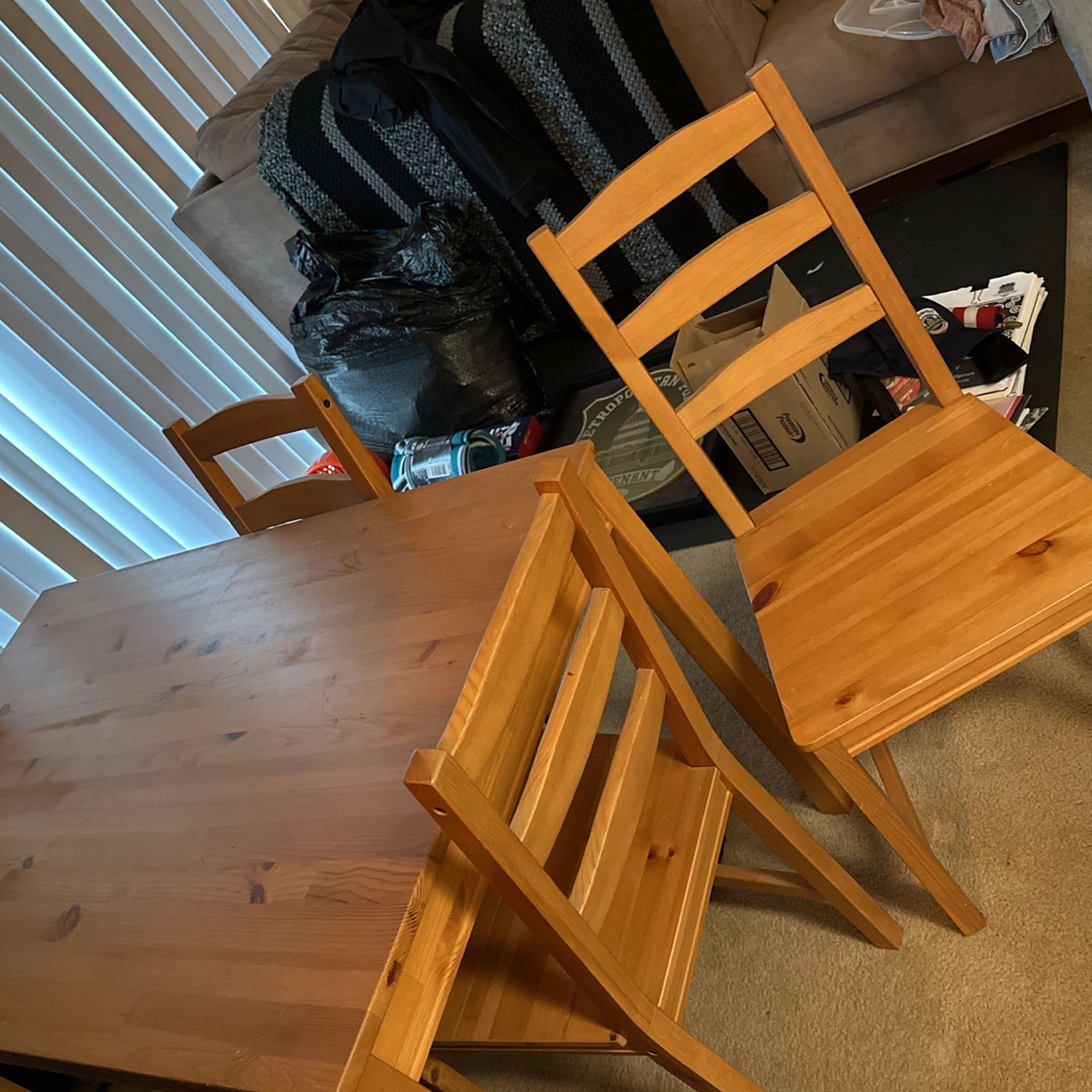 Table With Four Chairs…$20 Or Best Offer 