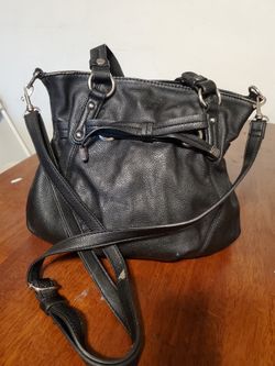 Women's Faux Leather Black Handbag / Purse