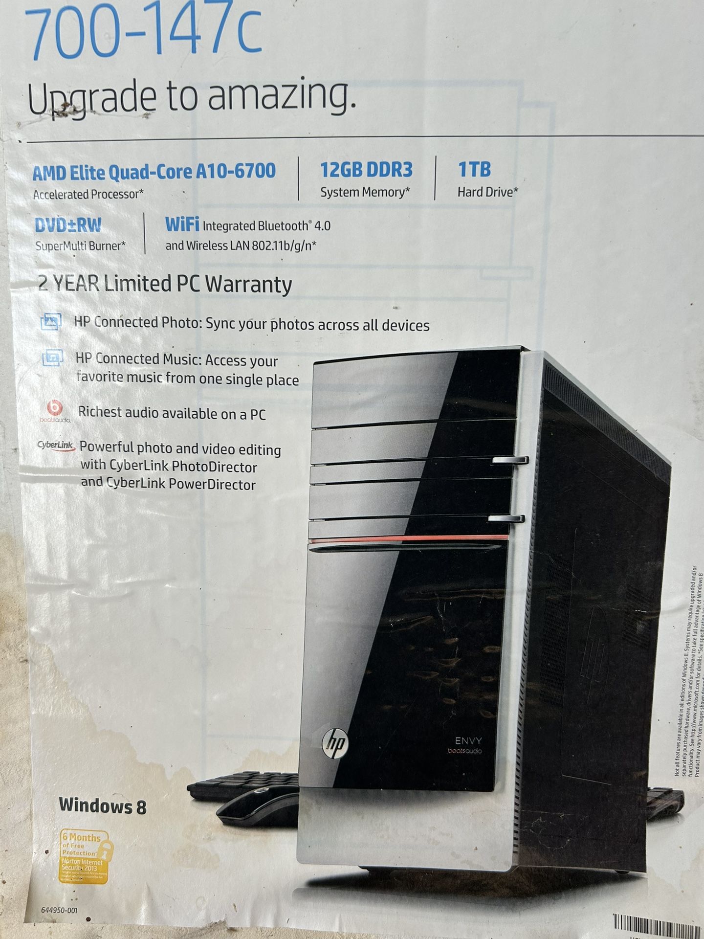 HP Envy 700-147c Computer