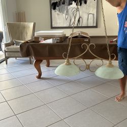 Light Fixture / Pool Table Or Dining Room 