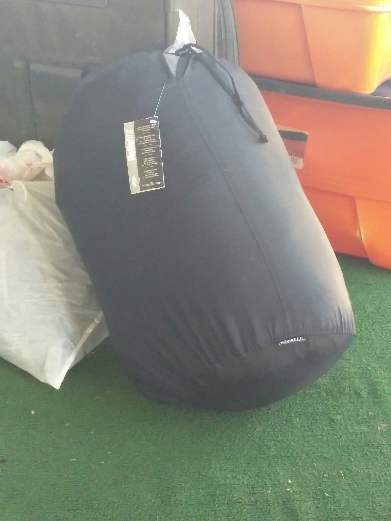 New Hollofil ll Insulated sleeping bag with new air mattress