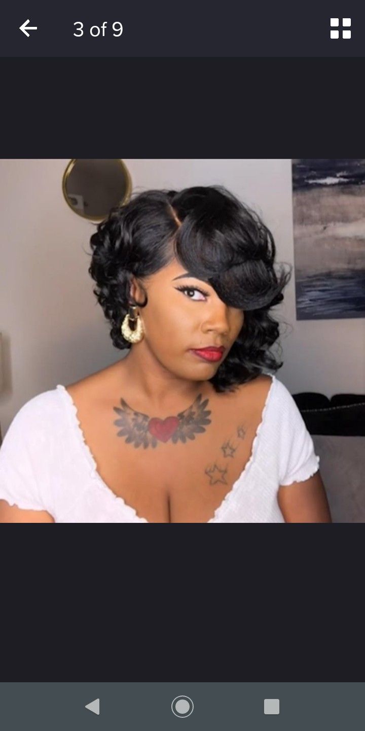 Short bob wig human hair