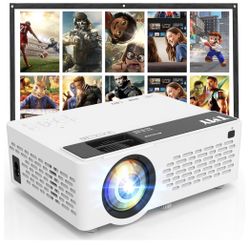 1080P Mini Projector with Screen Included 