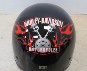 Harley Davidson Motorcycle Helmet With Travel Bag  Medium