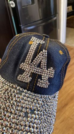 Rhinestone LA Dodgers jean hat