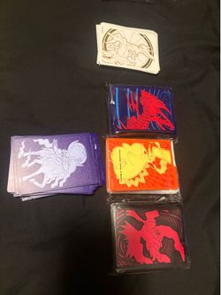 NEW Pokémon TCG ETB Official Card Sleeve Packs/3 free side cards
