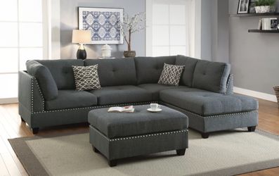 3pc Reversible Sectional Sofa