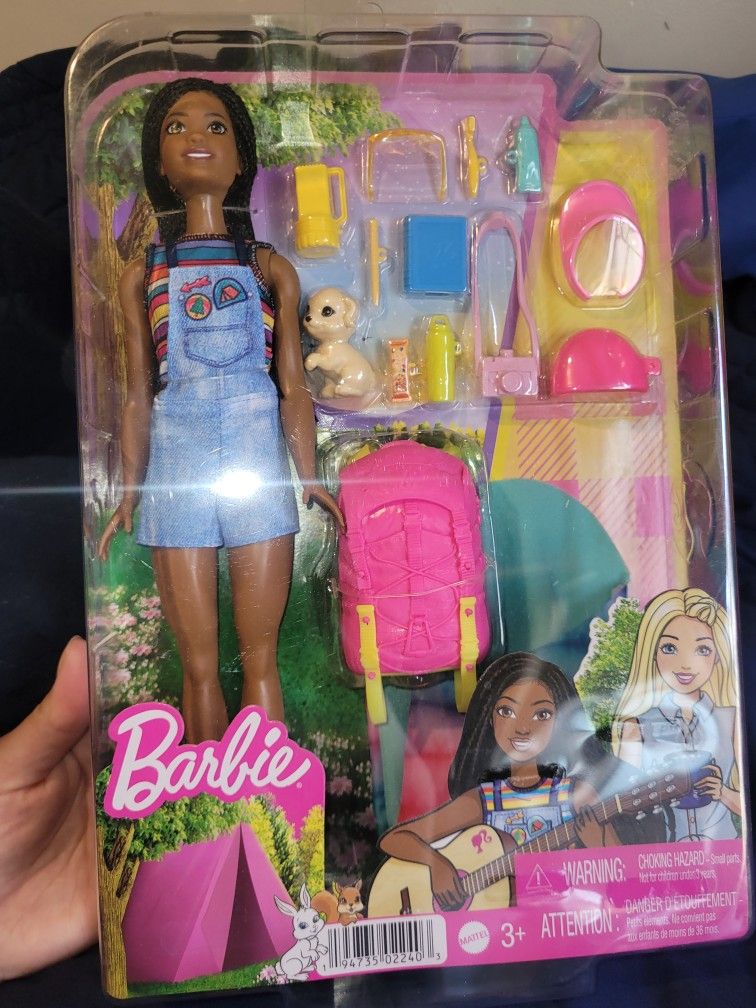 Barbie Doll And Accessories, It Takes Two “Brooklyn” Camping Doll And 10+ Pieces Muñeca