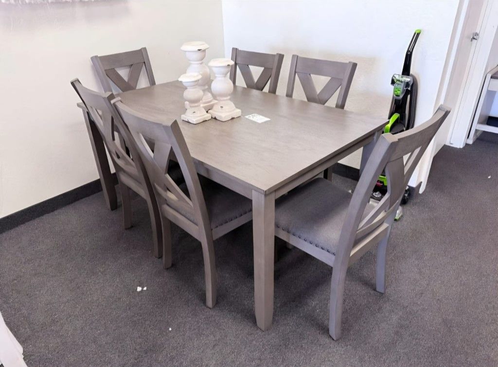 Caitbrook Gray Counter Height Dining Table And 4 BarstoolsAshley Furniture$10 Down Payment And Financing Available