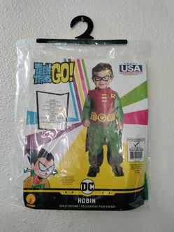 Teen Titans Go! Robin DC Superhero Halloween Costume Infant Baby Size 6-12 months