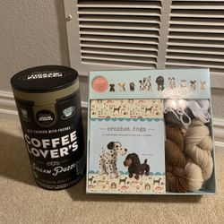 NEW Jigsaw Puzzle/crochet Dog Kit Holiday Gifts 