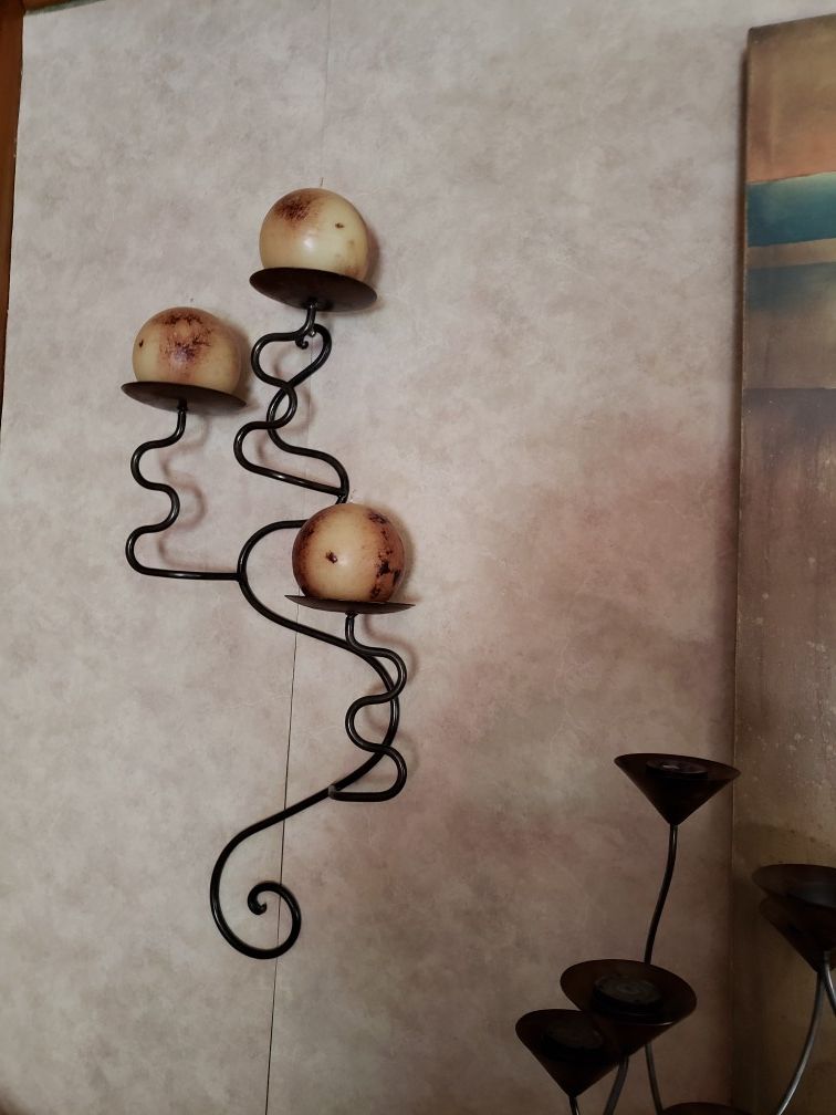Wall Candle Hanging w/3 candles