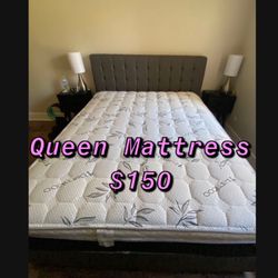 BRAND NEW PILLOW TOP MATTRESSES ✅ COLCHONES NUEVOS PILLOW TOP 💯‼️   QUEEN SIZE $150 ❌ $210 With Box Spring   FULL SIZE $140 ❌ $200 With Box Spring💥 