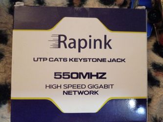 Brand new in box un opened Rapink UTP CAT6 KEYSTONE JACK