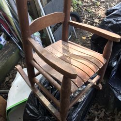 Nice Solid Wood Kids Rocking Chair Only $20 Firm