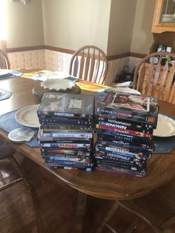 50 DVD’s in cases