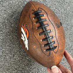 Denver Broncos mini football dark brown 8" long inflatable Wilson Official 44168