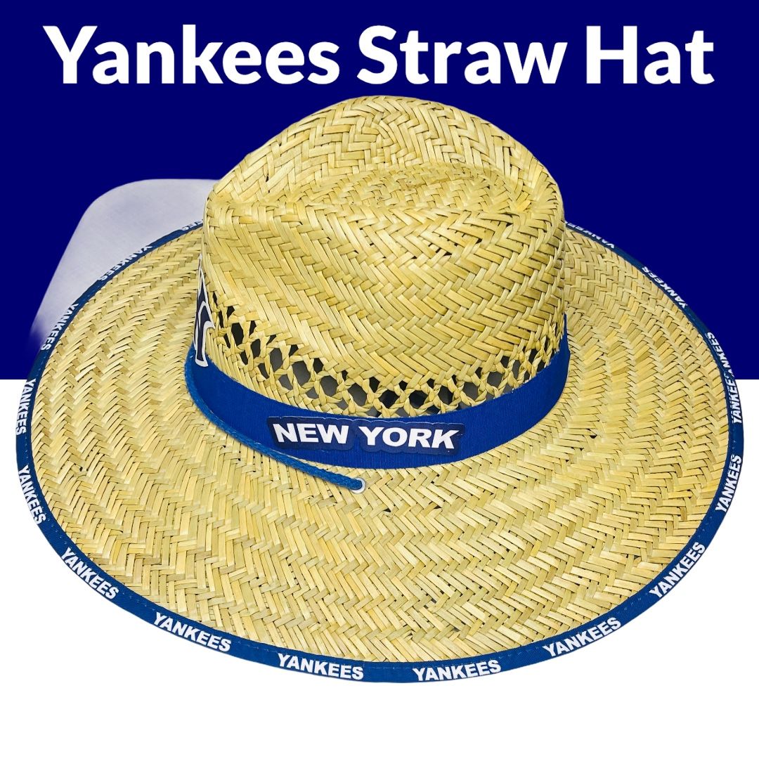 yankees straw hat
