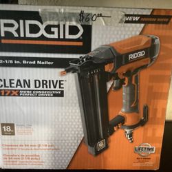 RIDGID 18ga Brad Nailer $60
