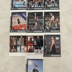 10 CAITLIN CLARK CHRONICLES (PANINI) TRADING CARDS