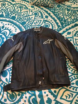 Men's Leather motorcycle Alpinestars jacket!