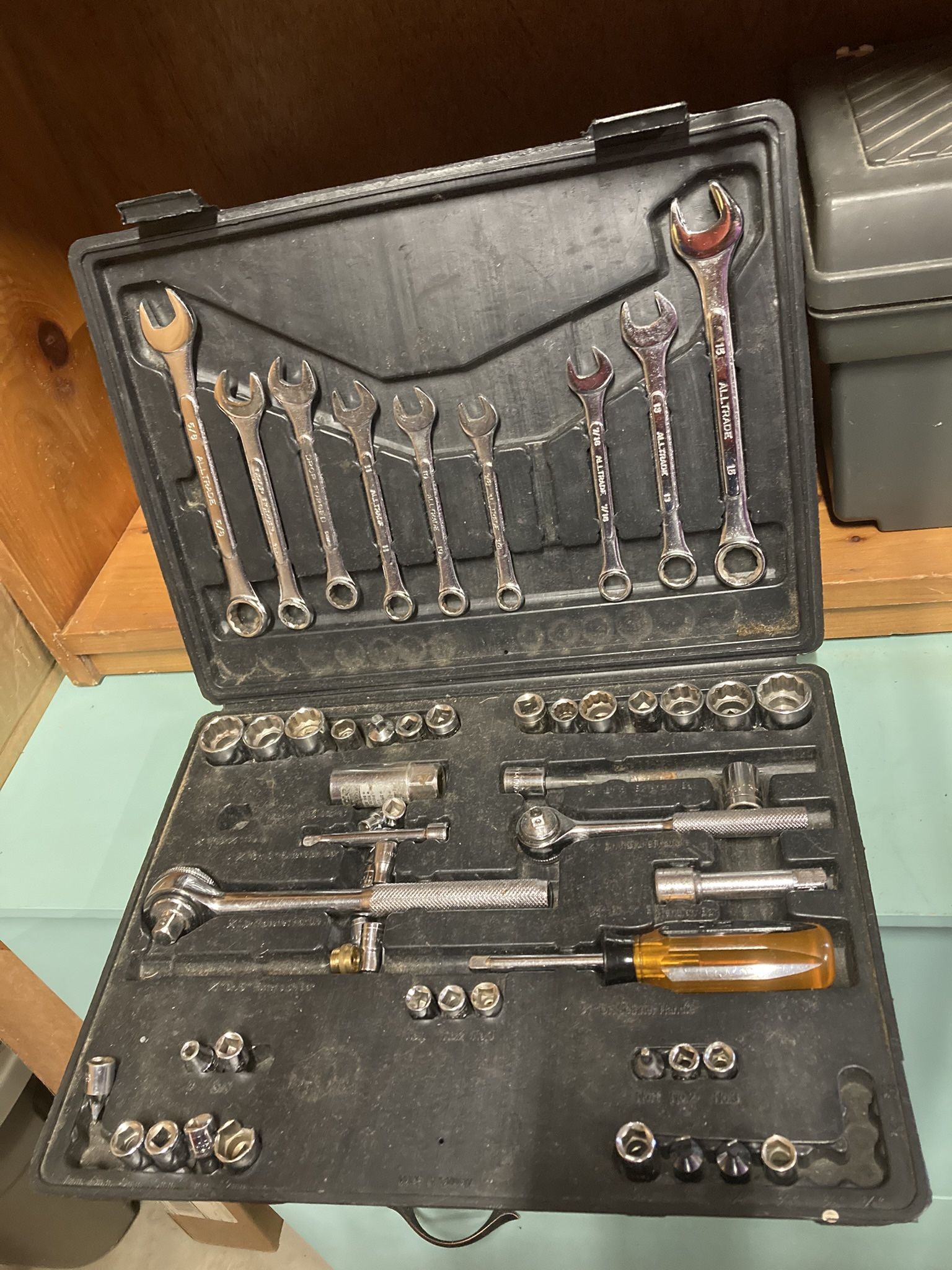 great wrench and socket set in durable case