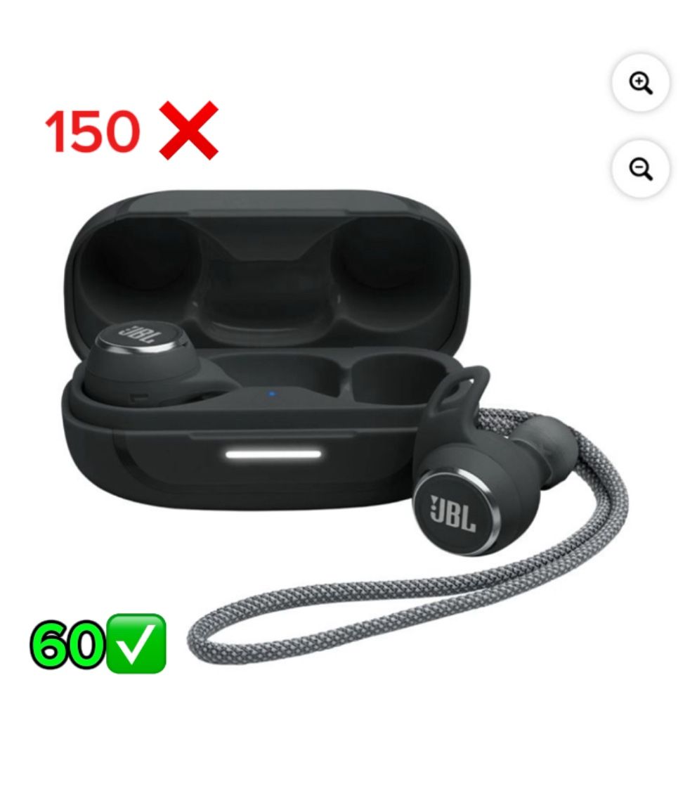 JBL Reflect Aero TWS - True wireless Noise Cancelling active earbuds - The perfect companions for your active lifestyle. - Black