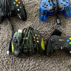X Box Play Station 2 Controllers 