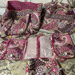 Large Like New Vera Bradley Travel Lot