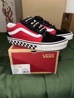 Old Skool Vans Red And Black