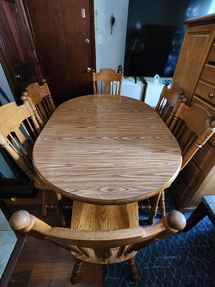 Wood Dining Table With 6 Chairs Dinaire Furniture