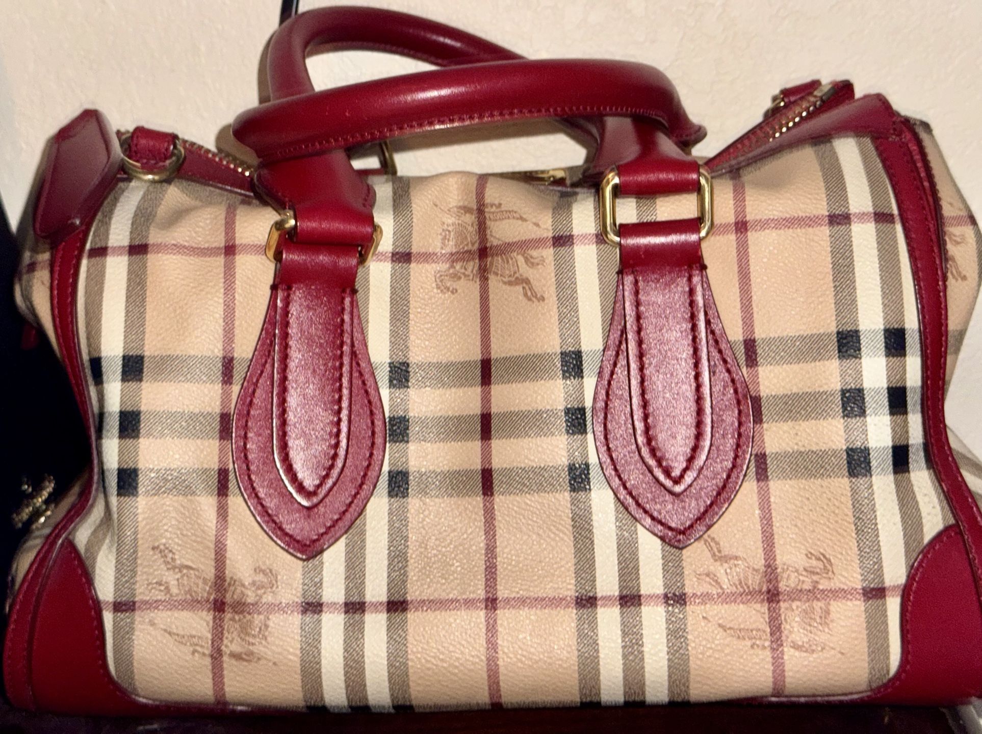 Burberry Check Gladstone Tote Original Bag
