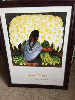 Large D Rivera framed print