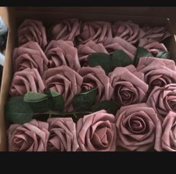 Dusty Rose Artificial Roses