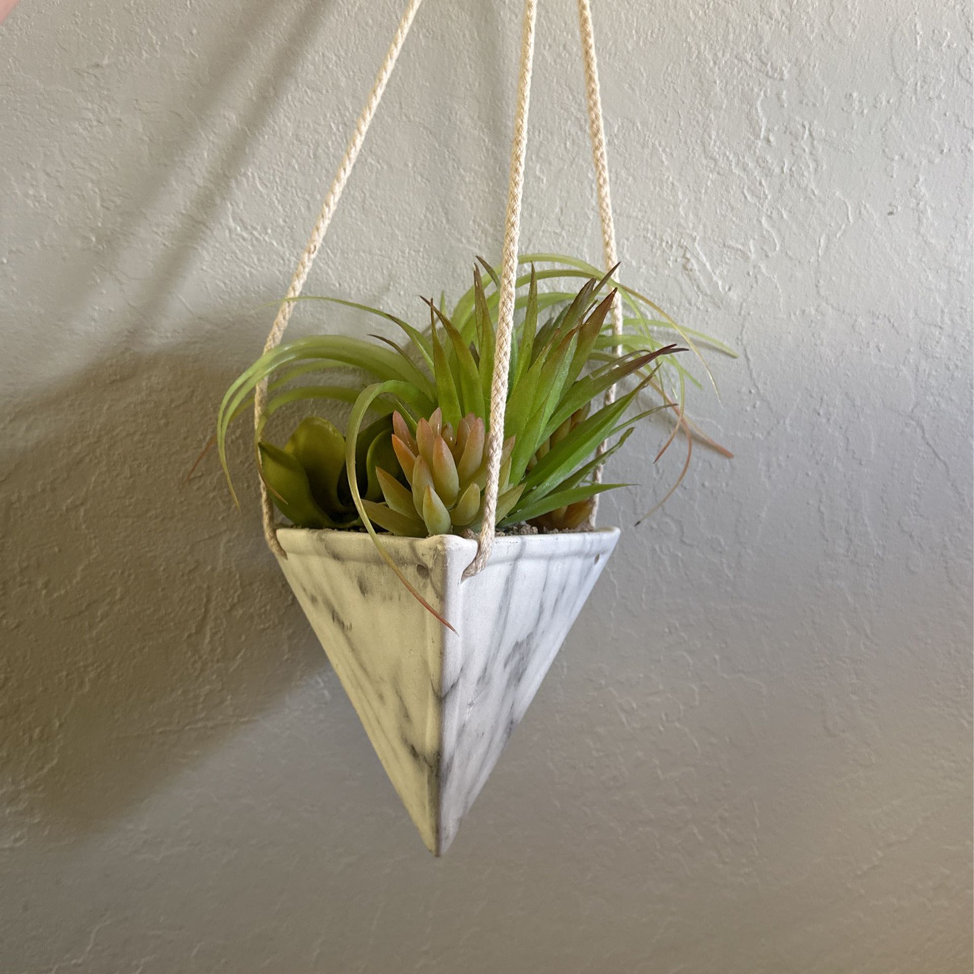 Hanging Fake succulents 