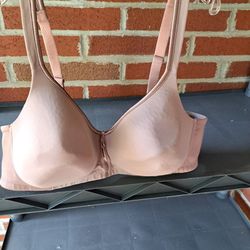 Ladies Vanity Fair Brown Lightly Padded Tshirt Bra Size 42B-Preloved