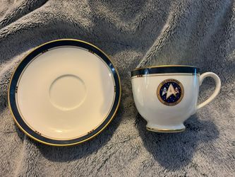 Star Trek Pfaltzgraff Uss Enterprise Ncc-1701 Bone China 3 Piece
