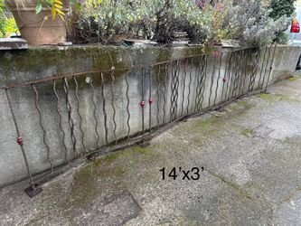 Ornate Wrought Iron Railing For Bar, Patio, Deck Or Walkway