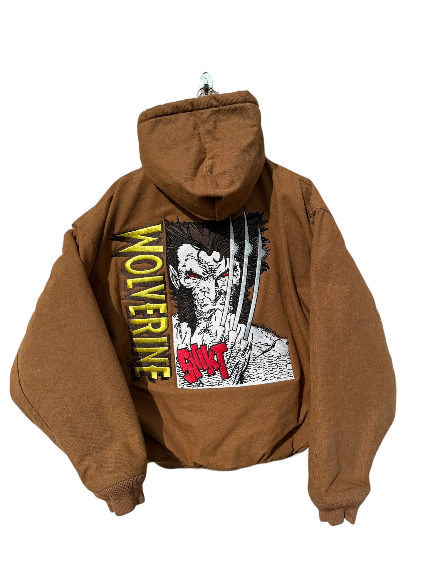 Vintage Carhartt dark tan Wolverine x-men jacket coat marvel comics